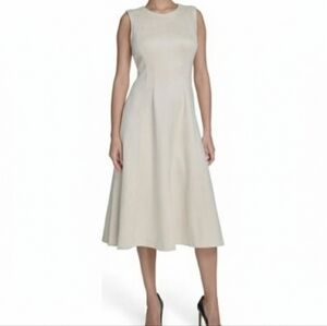 NWT Tommy Hilfiger Linen Sleeveless Midi Dress